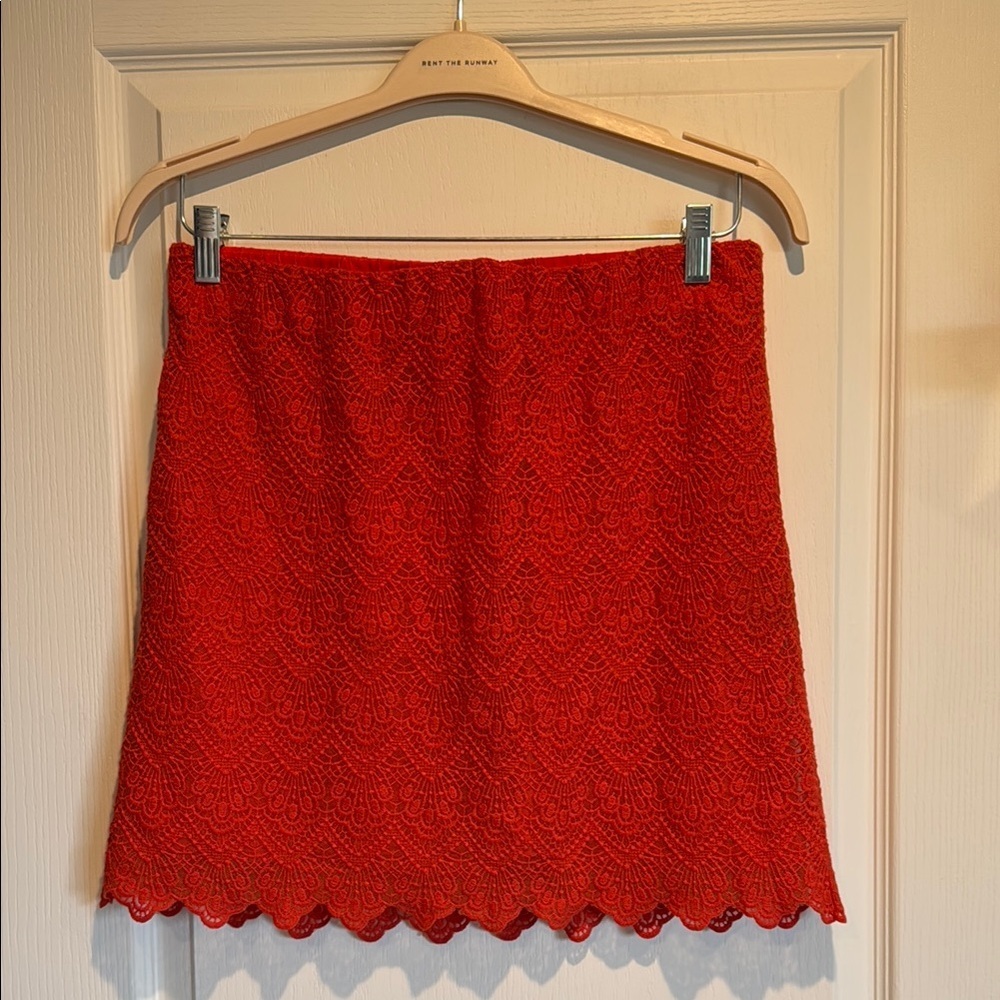 J. Crew Orange A-Line Mini Skirt for Cocktail